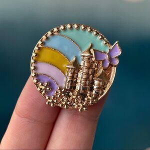 Pastel Castle Enamel Pin/ Brooch Lapel